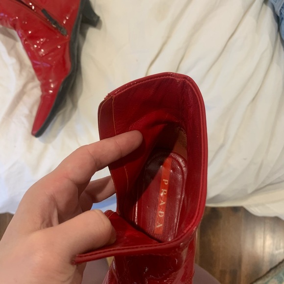 ❤️ RED vinyl prada boots ❤️ - Picture 6 of 7